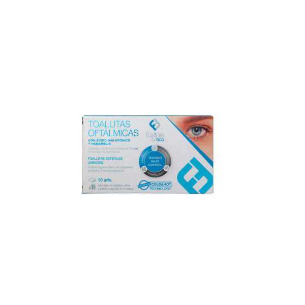 Farline optica toallitas oftalmicas AH cold and hot 10 unidades