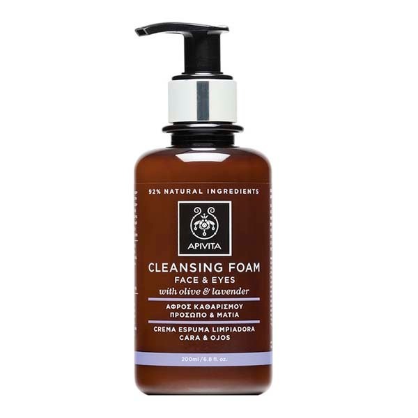 Apivita crema-espuma limpiadora cara y ojos 200 ml