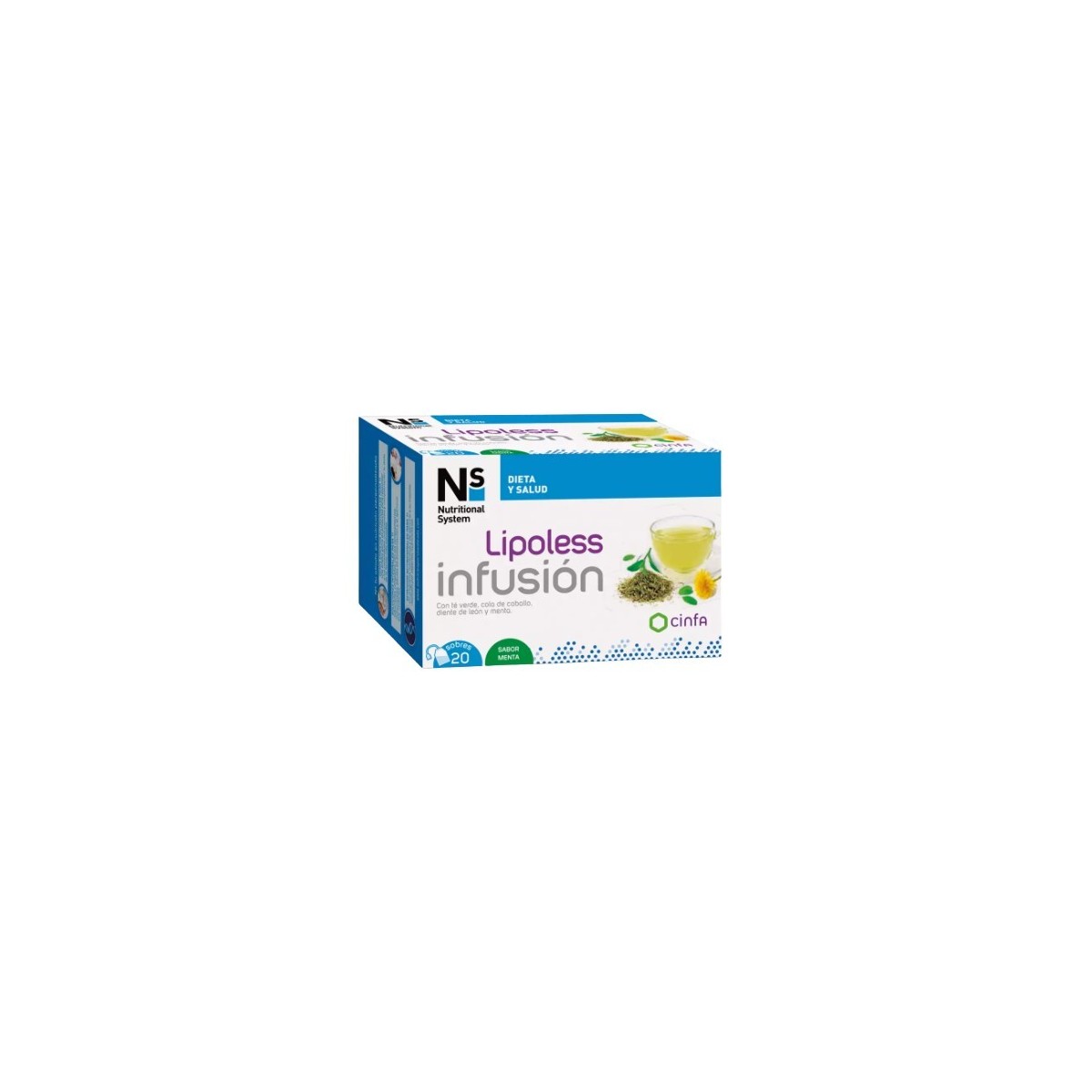 Ns Lipoless Infusion 20 Sobres Sabor Menta