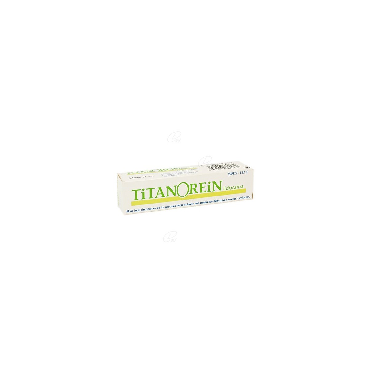 Titanorein Lidocaina Crema Rectal, 1 Tubo De 20 G