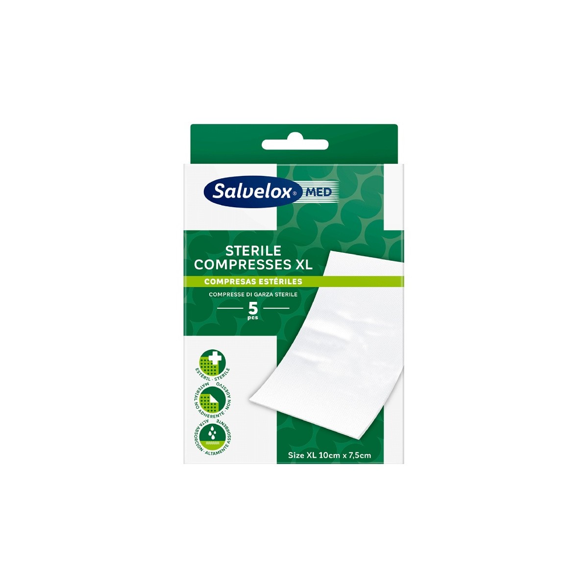 Salvelox Med Sterile Compresses 5 Apositos...