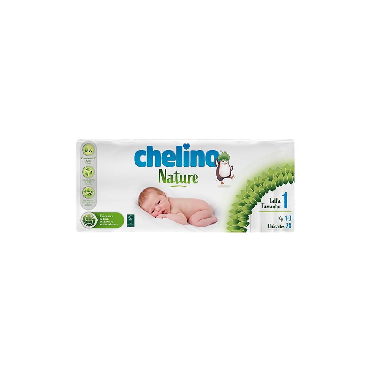 Pañal Infantil Chelino Nature Talla 1 28 Unidades