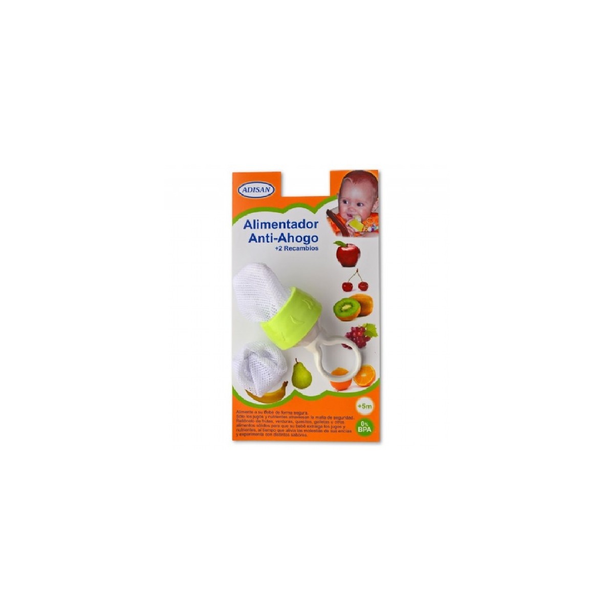 Mallas Alimentador Antiahogo + 2 Recamb Adisan